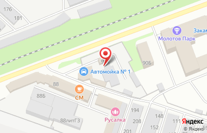 Автостоянка в Перми на карте