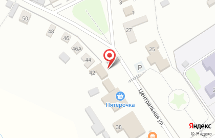 Продовольственный магазин Феникс на Центральной улице на карте