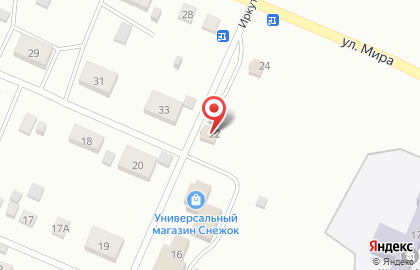 Продуктовый магазин Восточный на Иркутской улице на карте