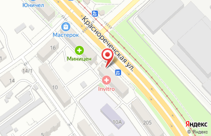 Банкомат АТБ на Краснореченской улице на карте