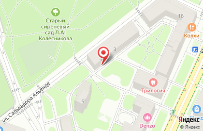 Спортивно-досуговый центр Сокол на улице Сальвадора Альенде на карте