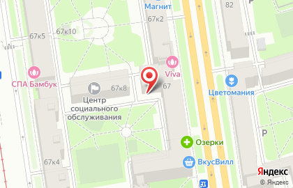Продуктовый магазин в Санкт-Петербурге на карте