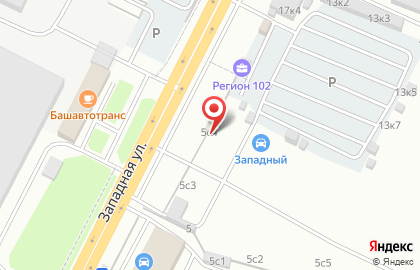 Торгово-сервисная компания Мир Колес на Западной улице на карте