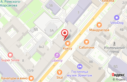 Магазин суши и роллов СушиМагия в Центральном районе на карте