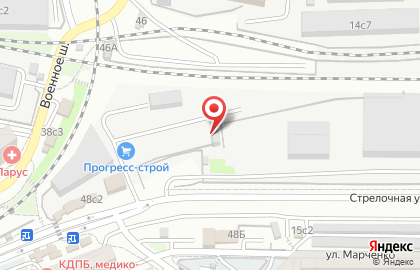 Служба заказа легкового транспорта Восток в Первореченском районе на карте