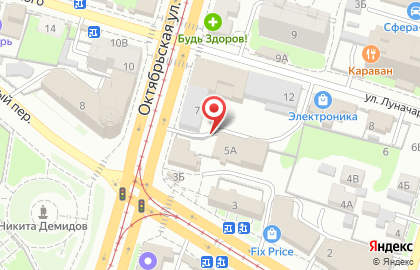 "Абсолют-Строй" на Октябрьской улице на карте