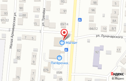 Супермаркет Магнит на Центрально-Мариупольской улице на карте