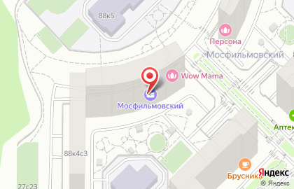 Салон красоты WOW MAMA на Мосфильмовской улице на карте