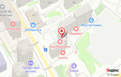 Стоматология YourMed в Химках на карте