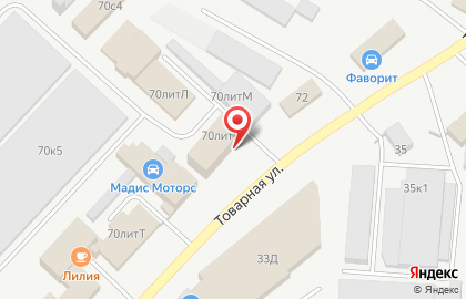 Пейнтбольный клуб Легион в Кировском районе на карте
