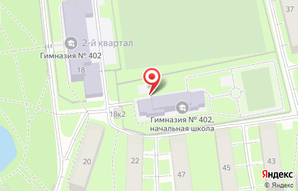 Гимназия №402 на Октябрьской набережной на карте