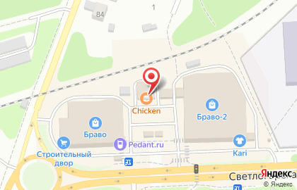 Кафе быстрого обслуживания Chicken на Светлогорской улице на карте