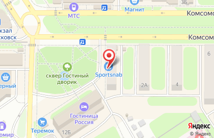 Магазин автозапчастей Nmsk-shina.com на Комсомольской на карте