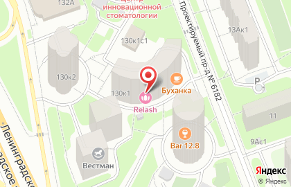Московский Табачный на карте