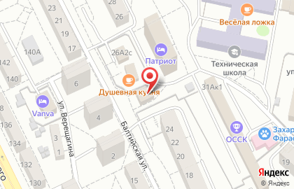 Компания Балтимпэкс в Ленинградском районе на карте