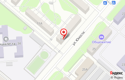 Орбита на улице Юности на карте