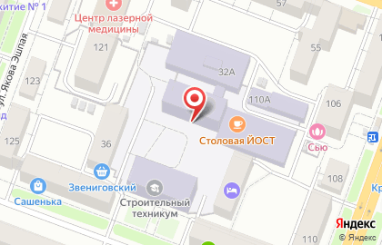Столовая Йошкар-Олинский строительный техникум на карте