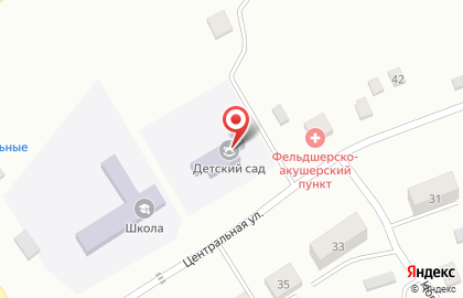 Детский сад с. Гаровка-1 на Центральной улице на карте