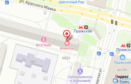 Парикмахерская эконом-класса на улице Красного Маяка на карте