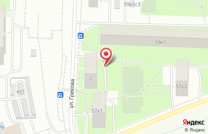 ОАО Банкомат, АКБ Банк Москвы на улице Грекова на карте