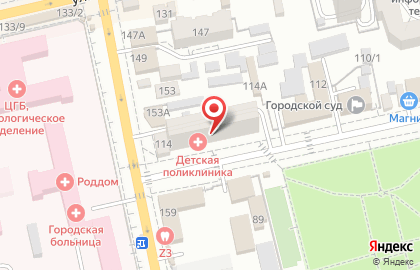 Детская поликлиника №1 г. Батайск на карте