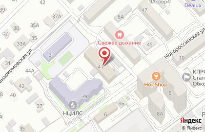 Почтовое отделение №136 на Новороссийской улице на карте