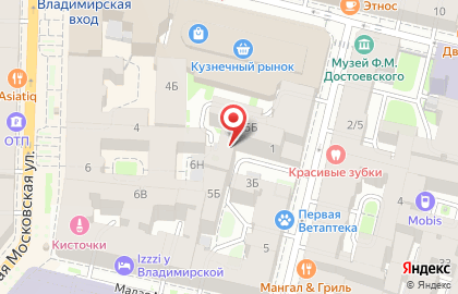 Багетная мастерская Артель на улице Достоевского на карте