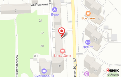 Академия развития интеллекта Amakids на улице Сурикова на карте