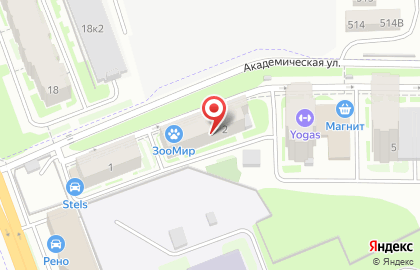 Торгово-монтажная компания АлПласт Системс на Академической улице на карте