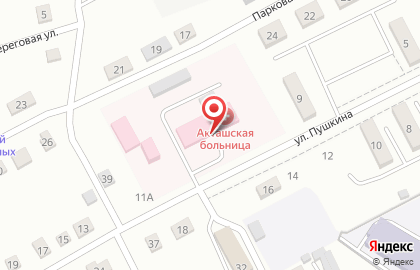 Акташская больница на улице Пушкина на карте