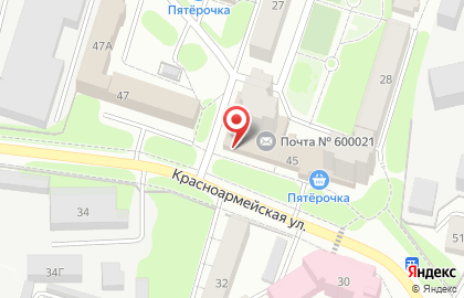 Магазин кондитерских изделий Сласти на Красноармейской улице на карте