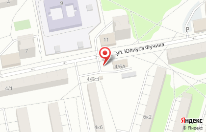 Магазин Добрый хлеб на улице Юлиуса Фучика, 4/6а киоск в Балашихе на карте