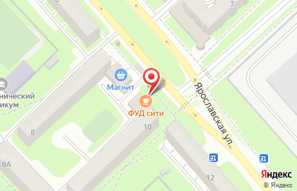 Кафе-кулинария Фуд Сити на Ярославской улице на карте