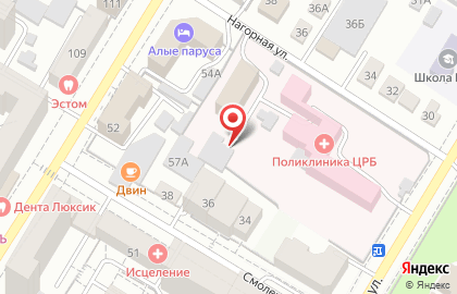 Читинская центральная районная больница на Ленинградской улице, 57 на карте