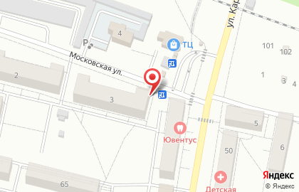 Киоск по продаже фастфудной продукции на Московской улице на карте