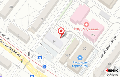 Сауна Седьмое небо в Железнодорожном районе на карте