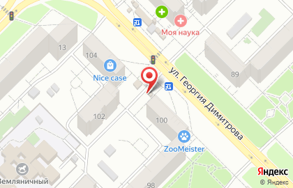 Хлебная лавка на Георгия Димитрова на карте
