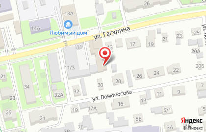 Мебельный магазин Любимый дом на улице Гагарина на карте