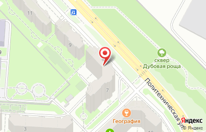 Чернышевой на Политехнической улице на карте