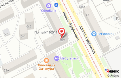 Лицей №429 с дошкольным отделением на проспекте Будённого на карте