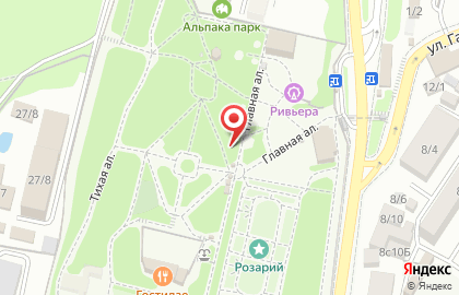 Ривьера – комплекс аттракционов на карте