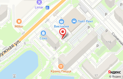 Магазин Барс на Окружной улице на карте