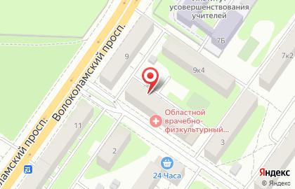 Тверской областной врачебно-физкультурный диспансер на карте