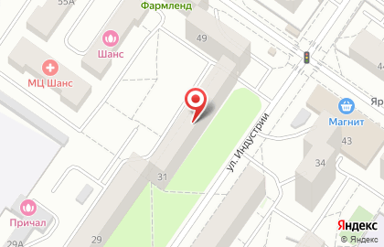 Участковый пункт полиции, Орджоникидзевский район на улице Индустрии на карте