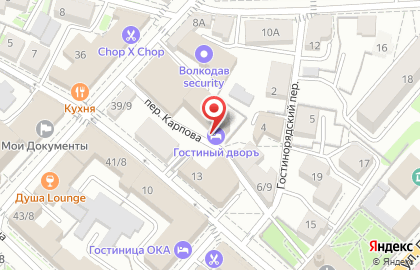 Гостинично-развлекательный комплекс Алые Паруса на Театральной улице на карте
