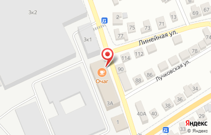 Кафе Очаг в Липецке на карте