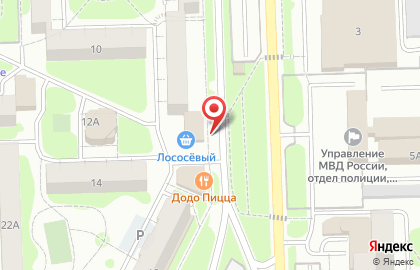 Магазин Красное & Белое на улице Чайковского, 12 лит а на карте