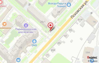 Киоск Лактис в Великом Новгороде на карте