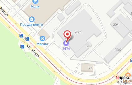 Торговая компания ЭТМ на Оловозаводской улице на карте