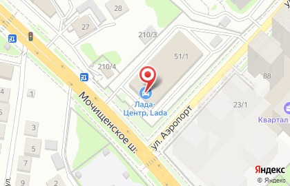 Официальный дилер LADA Лада-центр в Заельцовском районе на карте